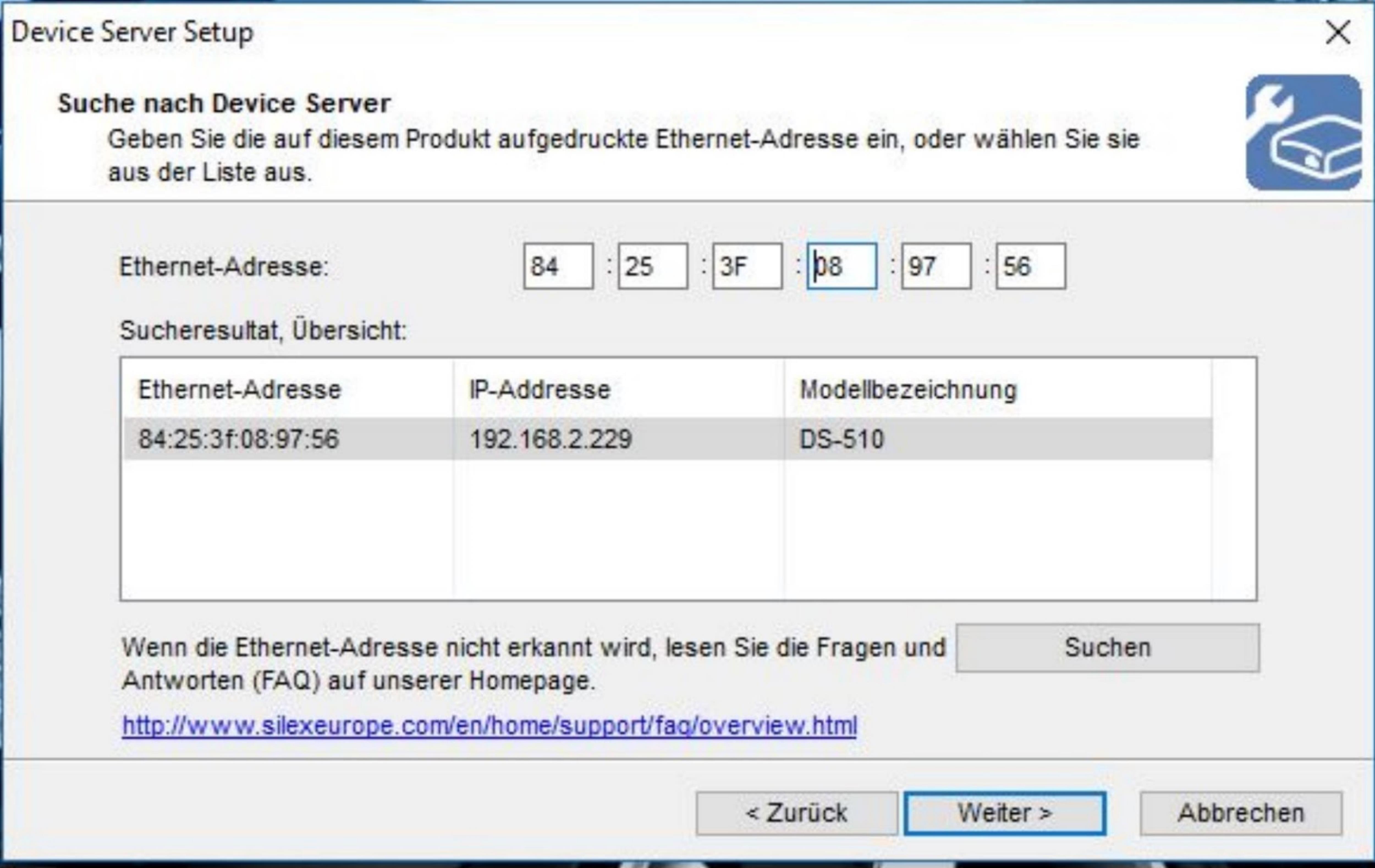 SILEX USB GeräteServer DS510